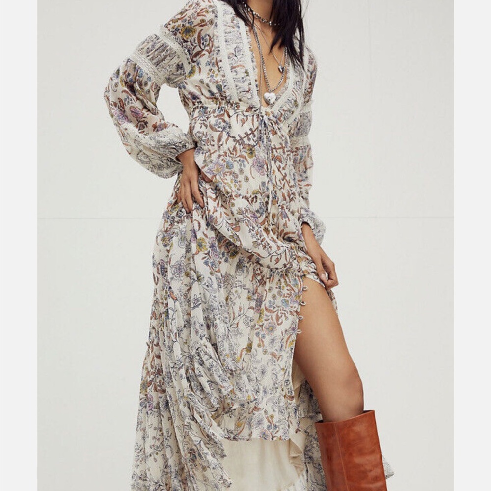 Free People Cassis Long Sleeve Dress